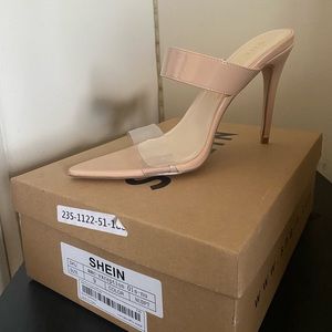 SHEIN Point Toe Heeled Sandals